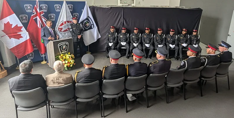 NAPS police holding a conference